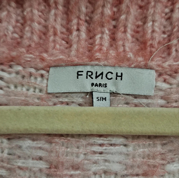 FRNCH Maiva Sweater vest. Pink/white checkered. Size small - Picture 8 of 13